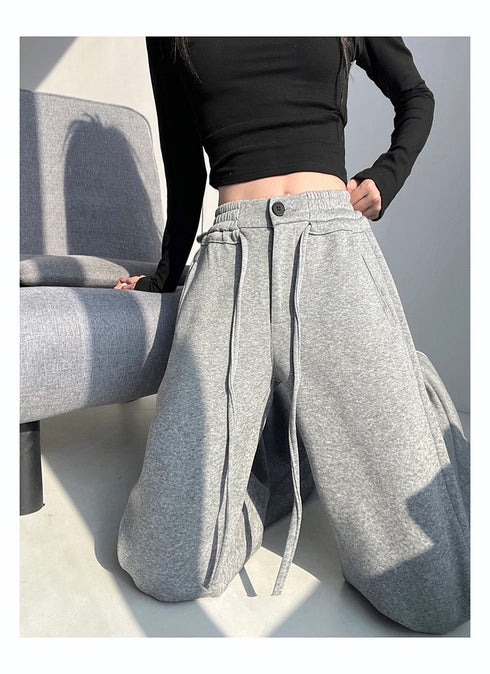 KELTIS Drawstring Wide Leg Trousers